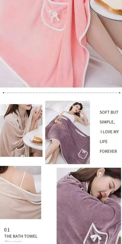 Wearable Bath Towel Dress