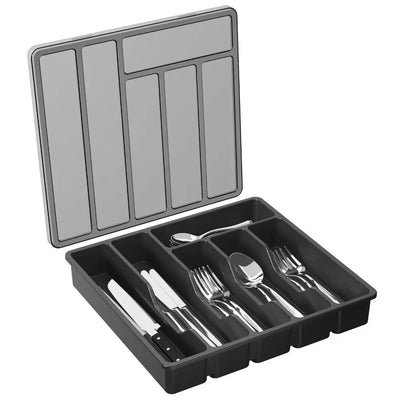 Silverware Organizer Tray with Lid