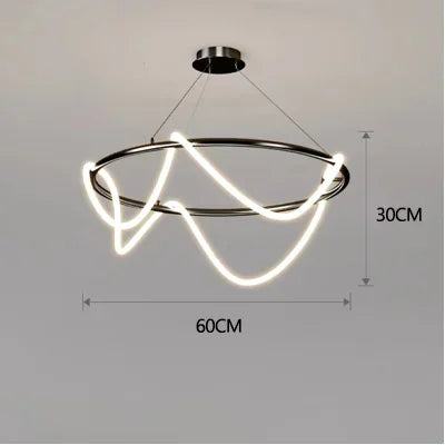 Nordic Gold LED Chandelier Dining Light