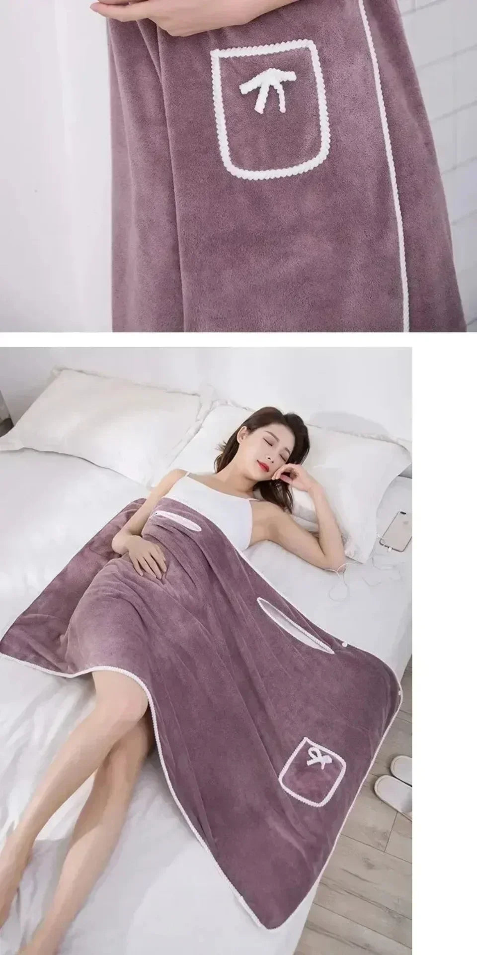 Wearable Bath Towel Dress