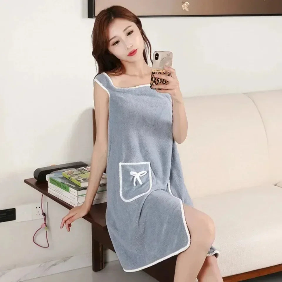 Wearable Bath Towel Dress