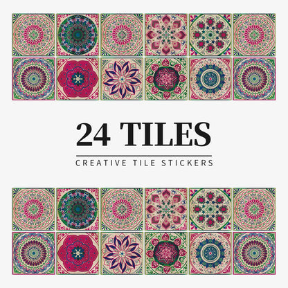 24 PCS PVC Tile Stickers Waterproof