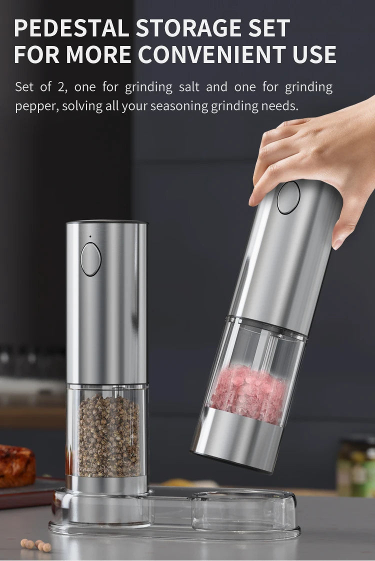 USB Rechargeable Electric Pepper Grinder
