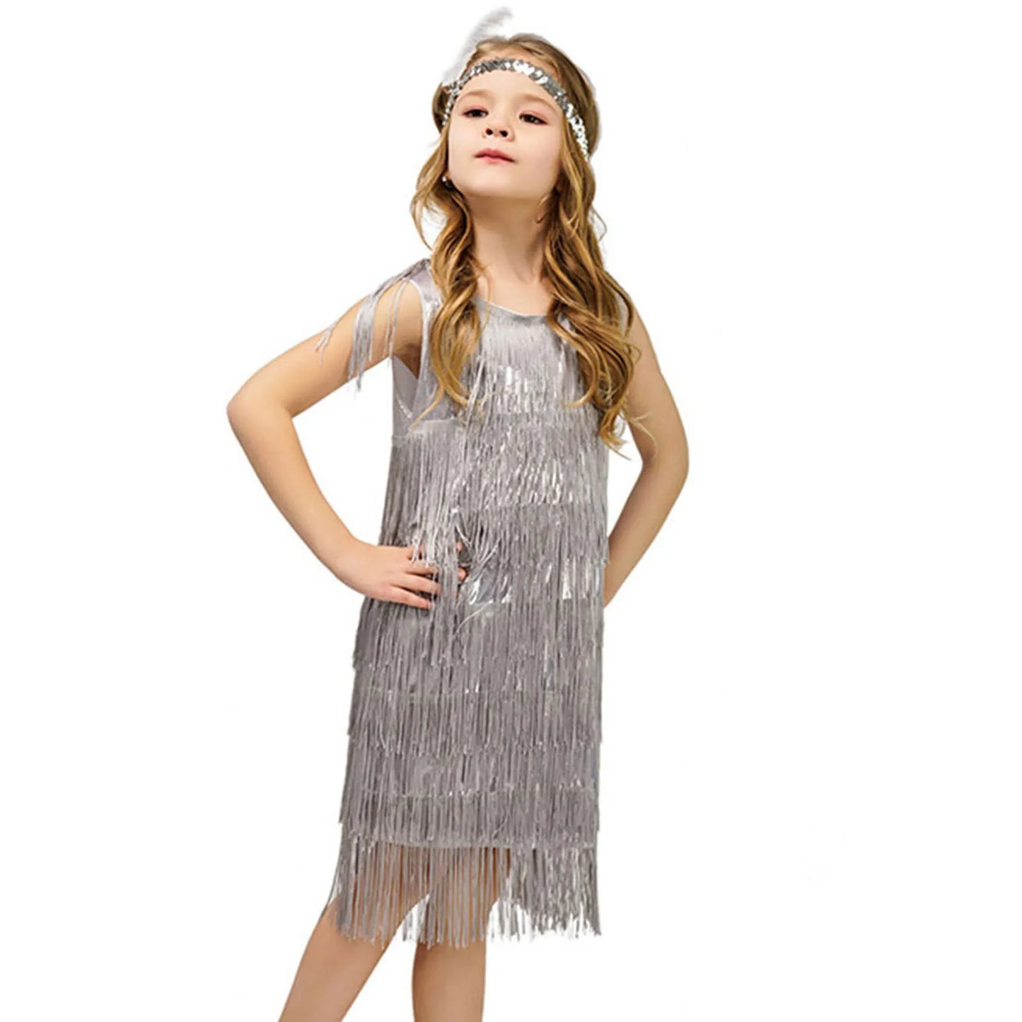 Girls Party Flapper Dance Dress