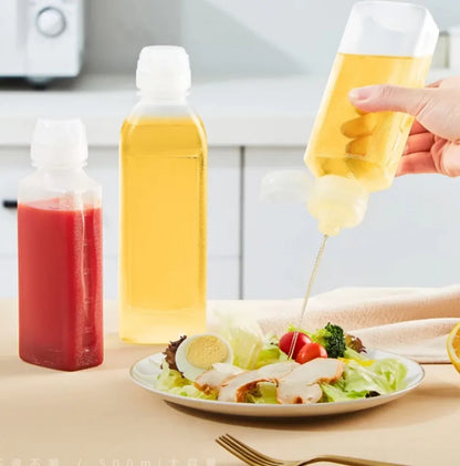 Plastic Oil Bottle Squeeze Condiment BBQ Dispenser