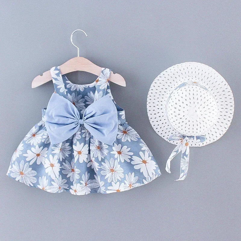 Girls Summer Floral Princess Dress