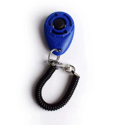 Dog Training Clicker Aid Adjustable WristStrap Sound Plastic Pet Cat Click Trainer Key Chain Dog Repeller Dog Supplies ﻿
