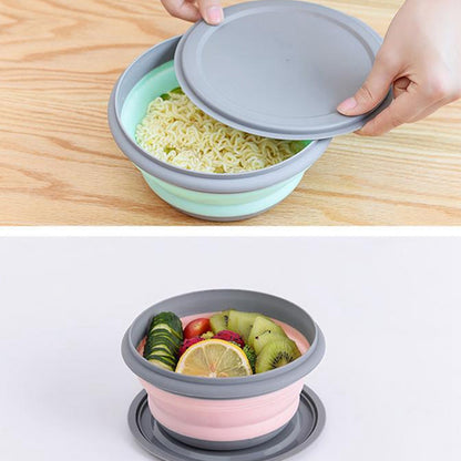 3pcs Silicone Folding Lunch Box with Lid