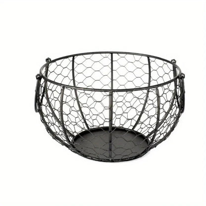 Metal Wire Egg Basket Chicken Holder