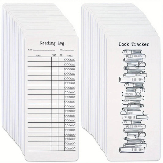 20/50 Pcs Reading List Bookmark, Blank Bookmarks, Book Accessories, DIY Bookmarks for DIY Art Projects, School Supply, Gifts Tag - My Chroma Cart