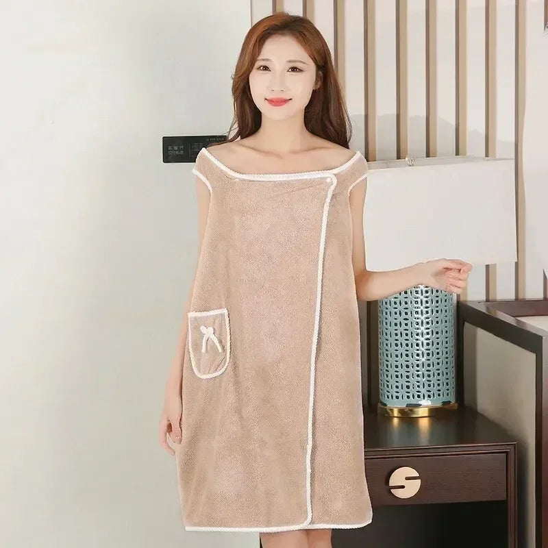 Wearable Bath Towel Dress
