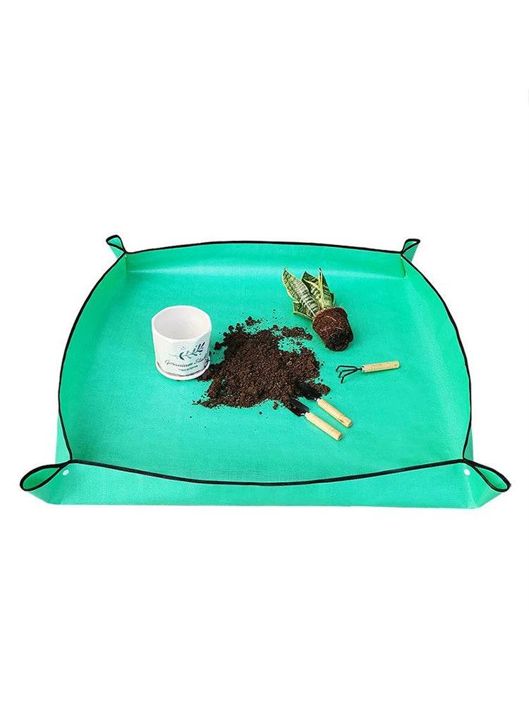 Waterproof Plant Pot Mat, Indoor Garden Mat With Work Gloves, Foldable Houseplant Succulent Pot Mat, Indoor Plant Mat, Portable - My Chroma Cart