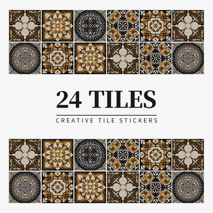 24 PCS PVC Tile Stickers Waterproof