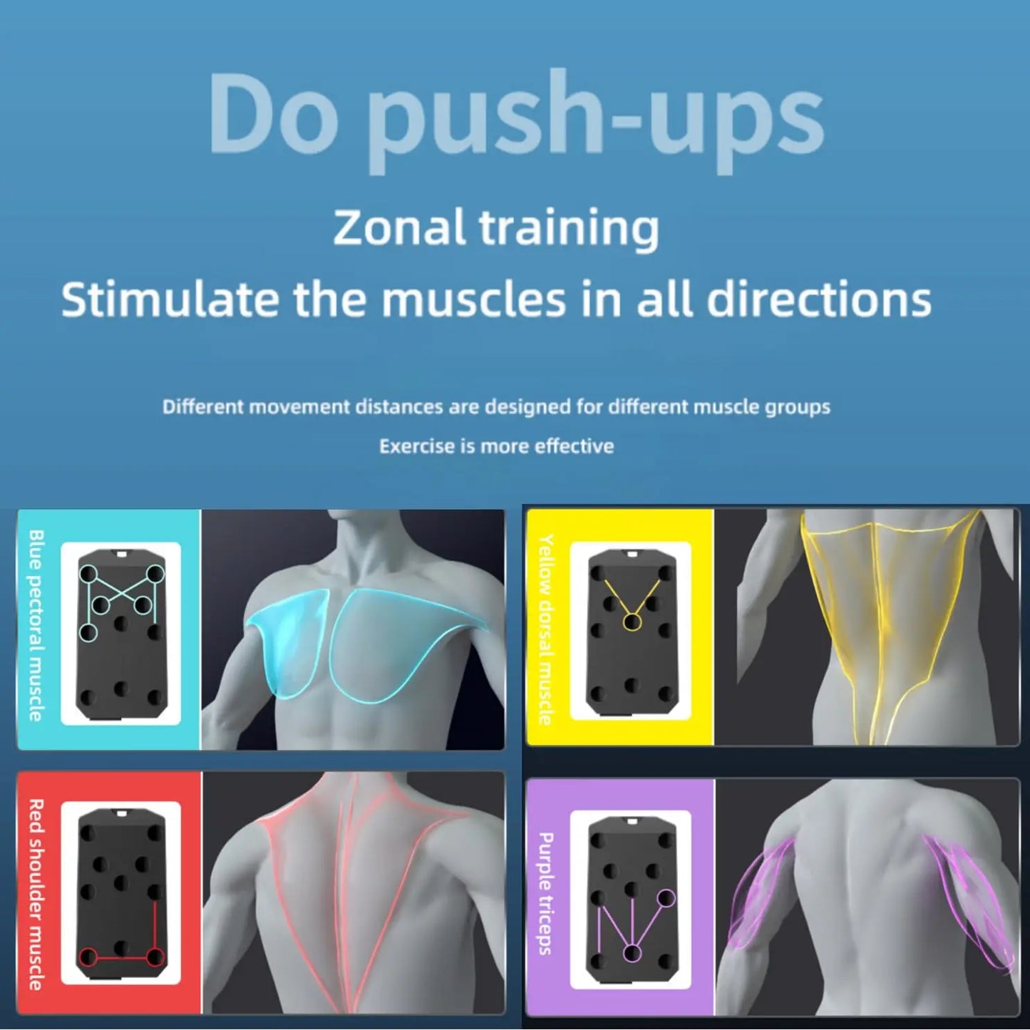 Folding Push-Up Board Trainer