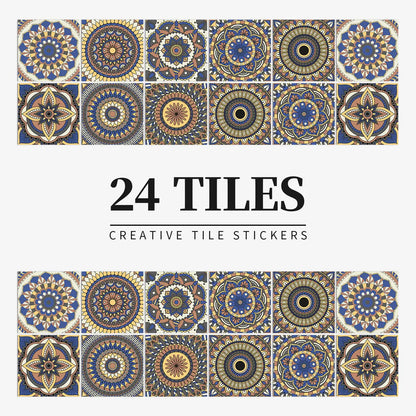 24 PCS PVC Tile Stickers Waterproof