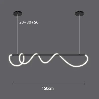 Nordic Gold LED Chandelier Dining Light