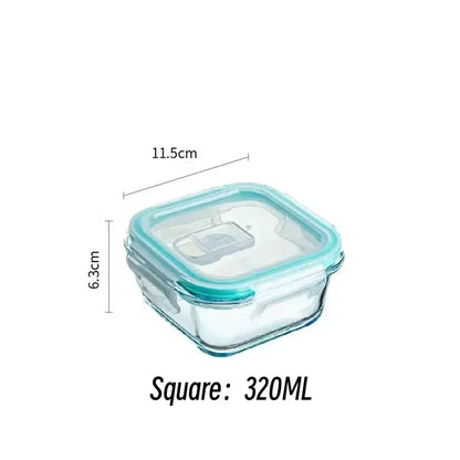 Glass Kitchen Storage Containers Bento Lunch Box