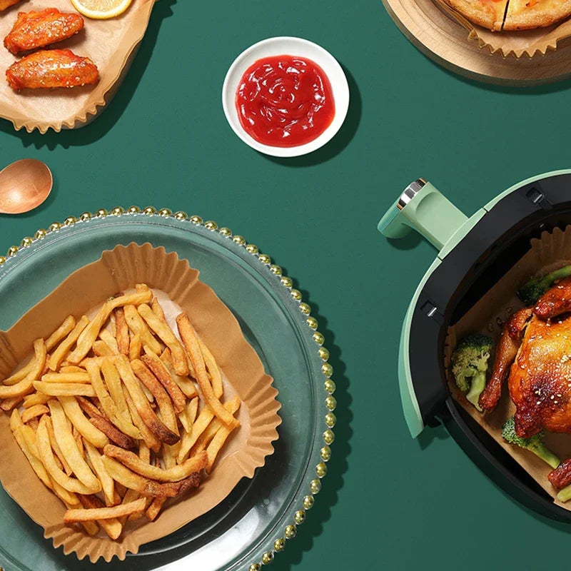 50pcs Disposable Air Fryer Paper Liners
