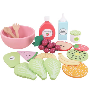 Kids Wooden Kitchen Pretend Play Cutting Food Toys