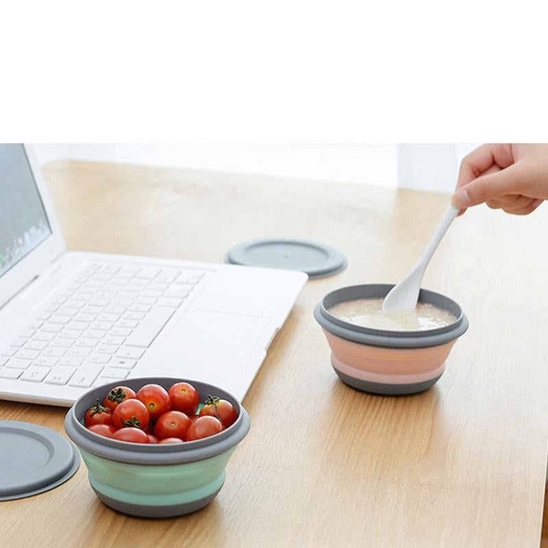 3pcs Silicone Folding Lunch Box with Lid