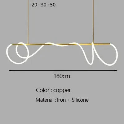 Nordic Gold LED Chandelier Dining Light