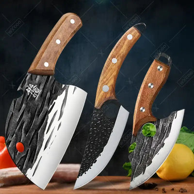 WXCOO Hand-Forged Boning Knife Stainless Steel Meat Cleaver Professional Chef Knives Sharp Fruit Peeler Kitchen Cooking Tools