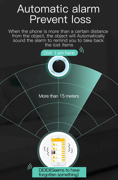 Mini GPS Locator AntiLost Alarm Wallet Keychain Smart Tag Bluetooth-Compatible Tracer Keychain Dog Pet Child Tracker Key Finder - My Chroma Cart