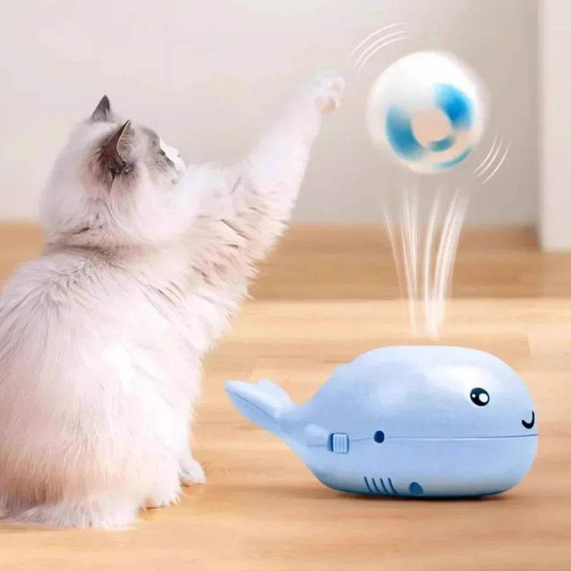 Cat Electric Toy Portable Floating Ball Cat Toys USB-powered Kitten Interactive Playing Ball Toys Cartoon Training Toy for Cat - My Chroma Cart