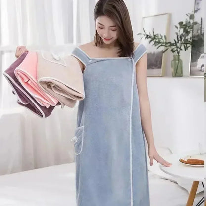 Wearable Bath Towel Dress