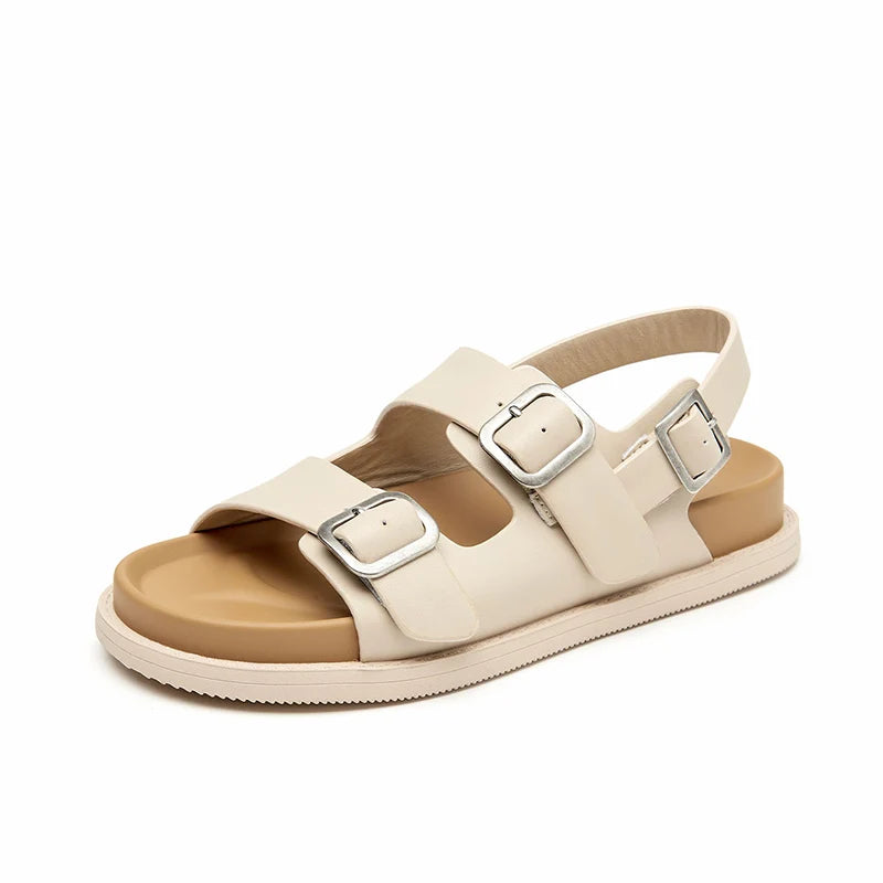 BeauToday Women Leather Sandals