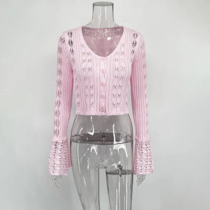 Tuularose Knitted V-Neck Top