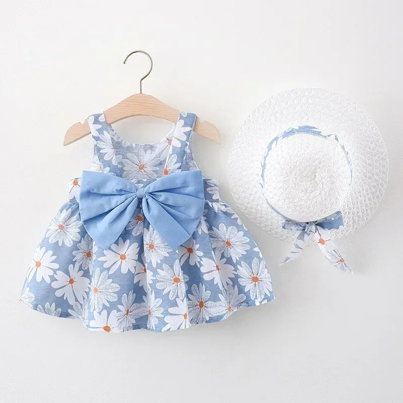 Girls Summer Floral Princess Dress