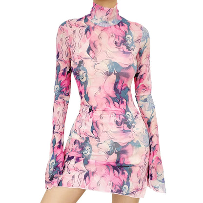 Women’s Y2K Mesh Vintage Dress