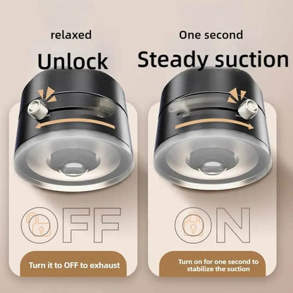 Vacuum Adsorption Magnetic Suction Cup Phone Mount Double Sided Hands-Free Magnetic Cell Phone Holder For Car/Gym/Mirror/Smoot - My Chroma Cart