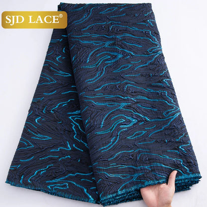 African Brocade Lace Fabric – 5 Yards