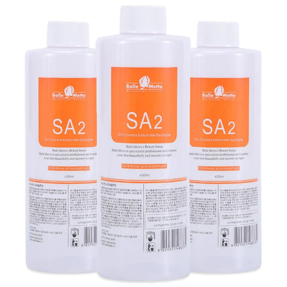 Three bottles of Ballo Matte SA2 with orange labels on a white background
