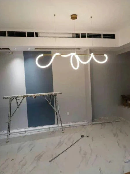 Nordic Gold LED Chandelier Dining Light