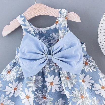Girls Summer Floral Princess Dress