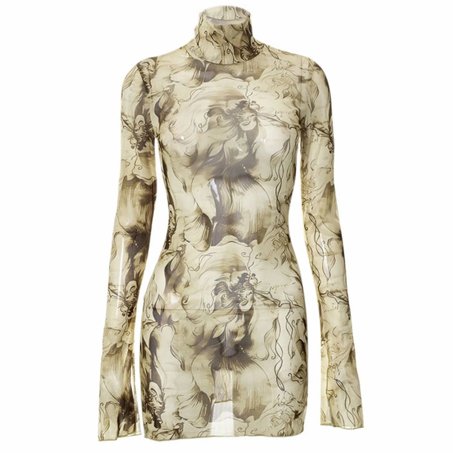 Women’s Y2K Mesh Vintage Dress