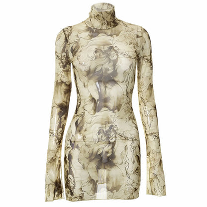 Women’s Y2K Mesh Vintage Dress