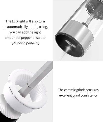 USB Rechargeable Electric Pepper Grinder