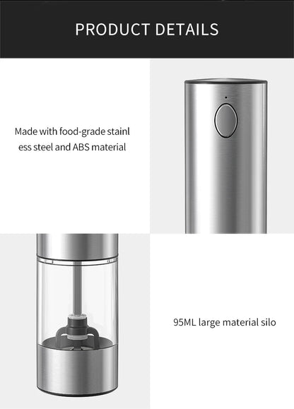 USB Rechargeable Electric Pepper Grinder