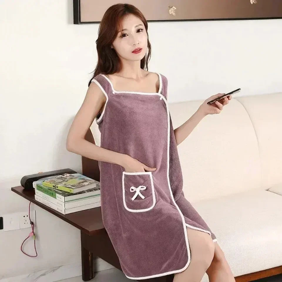 Wearable Bath Towel Dress