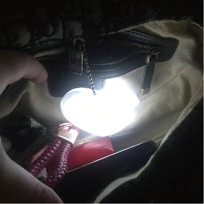 LED Handbag Light Bag Lamp Heart Round Shaped Touch Sensor Purse Light with Keychain Gifts for Women, Mother, Friends - My Chroma Cart