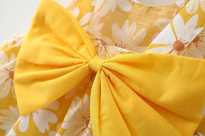 Girls Summer Floral Princess Dress