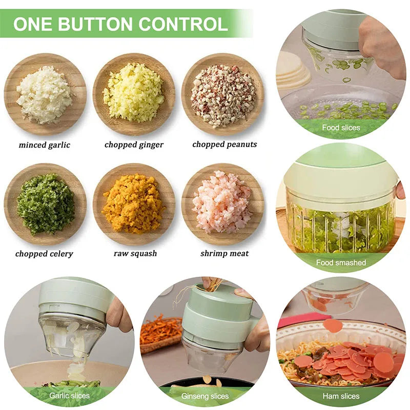 4-in-1 Electric Vegetable Cutter