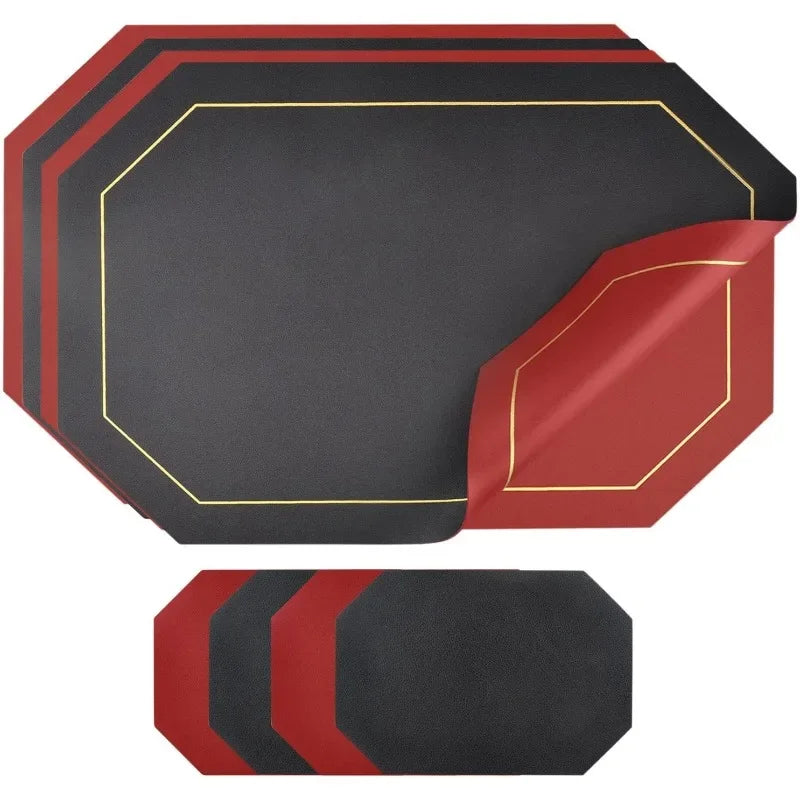 Faux Leather Waterproof Dining Placemats