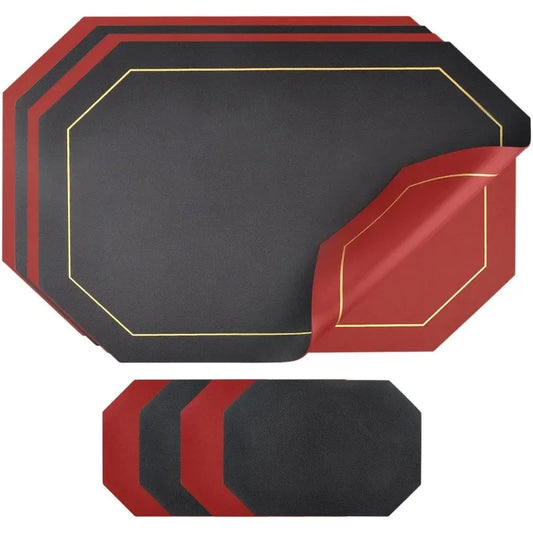 Faux Leather Waterproof Dining Placemats