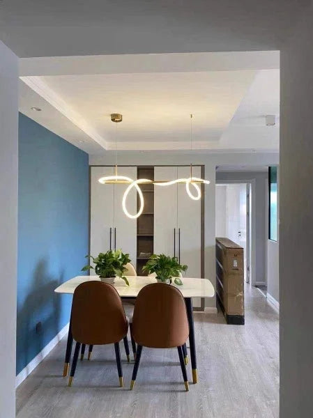 Nordic Gold LED Chandelier Dining Light
