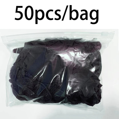 100pcs Disposable Black Nitrile Gloves